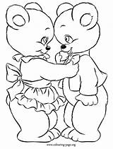 Coloring Bear Little Popular sketch template