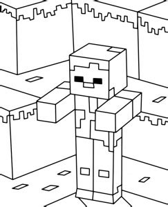top minecraft zombie coloring page topcoloringpagesnet