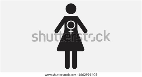 female sex symbol gender woman symbol stock vector royalty free