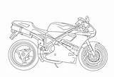 Coloring Pages Ducati Motorcycle Bike Hot Super Printable Kids Rods Print sketch template