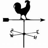 Weather Vane Rooster Tattoo Weathervane Clipart Wind Compass Farm Kids Diy Template Decor Stencil Vanes Crafts Icon Science Outline Roosters sketch template