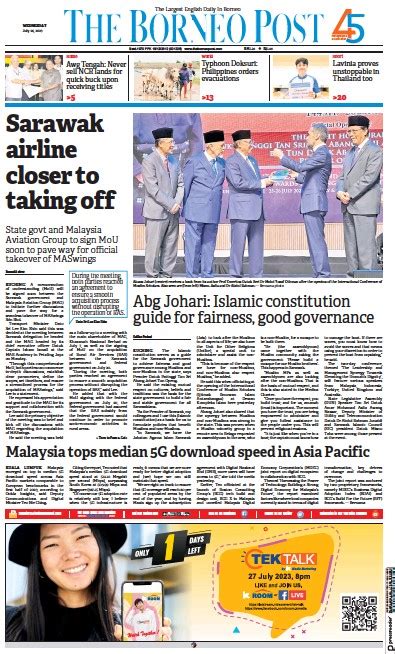 malaysian newspaper front pages paperboy  newspapers