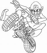 Mario Kart Coloring Pages Waluigi Printable Characters Motorcycle Super Drawing Print Bike Draw Wii Color Sheets Step Motor Kids Bestcoloringpagesforkids sketch template
