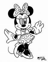 Minnie Patching Patch Eye Mouse Color sketch template