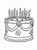 Cumpleaños King Cumpleanos Pasteles sketch template