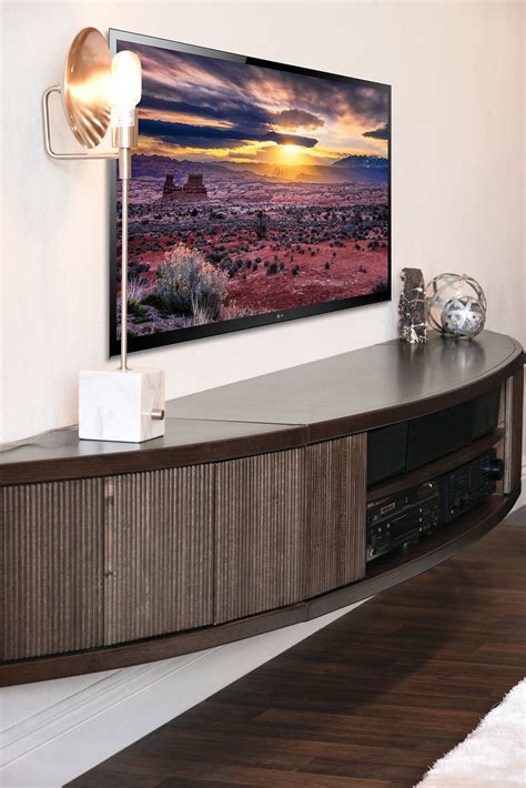 wall mounted floating tv stands woodwaves