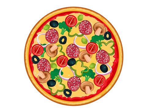 pizza printable cutouts  merry