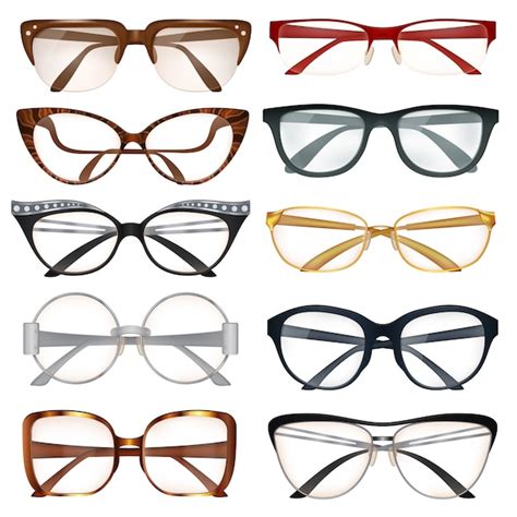 Free Vector Modern Eyeglasses Set