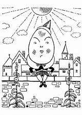 Humpty Dumpty Coloring Pages Elizabethan Age Books Printable Parentune sketch template