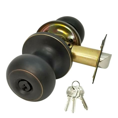 high quality door knob lock entry keyed cylinder  key exterior interior kw orb walmartcom