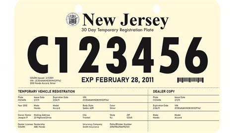 editable  plate printable temporary license plate template