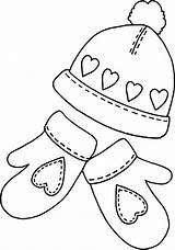 Winter Hat Coloring Pages Color Choose Board sketch template