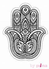 Mandala Main Fatma Coloriage Fr Hamsa Escolha Pasta Para Symbols Indian Colorir Mão sketch template
