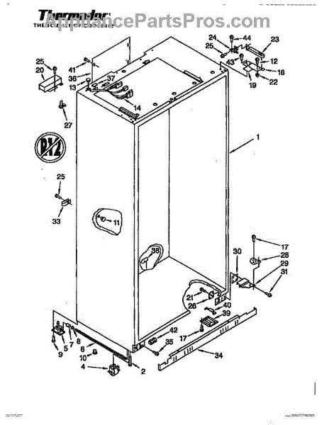 thermador refrigerator parts diagram wiring diagram pictures