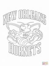 Hornets Nba Orleans Coloring Logo Pages Drawing Sport Printable Online Supercoloring Super Getdrawings sketch template