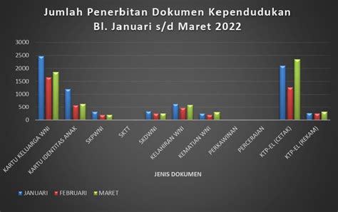penerbitan dokumen kependudukan triwulan  dinas kependudukan