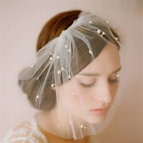Buy Cheap In Stock Small Bride Veils With Sparkle