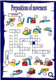 prepositions  movement picture crossword