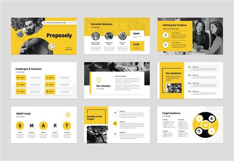 project proposal powerpoint  template graphue