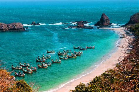 papuma beach jember indonesia tourism