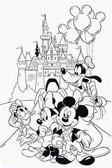 Coloring Disney Pages Disneyland Mickey Printable Mouse Walt Castle Rides Kingdom Magic Cartoon Kids Sheets Minnie Adults Birthday Color Book sketch template