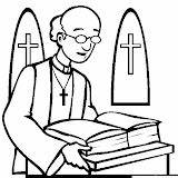 Coloring Priest Pages Clergyman Colorin Easter Post sketch template