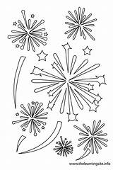 Coloring Pages Fireworks Firework Printable Colouring Sheets July Learning Clipart Group Choose Board 4th Adult Visit sketch template
