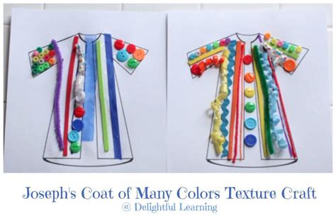 josephs coat   colors texture craft  delightful learning