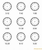 Clock Minute Time Kids Telling Worksheets Hands Draw Teaching Coloring Printable Math Missing Intervals Grade Printables Pages Clocks Color Sheet sketch template