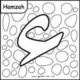 Huruf Hijaiyah Hamzah Mewarnai Alif Wau Wawu Cepat Arabic Warna Rebanas Disimpan sketch template