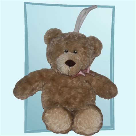 carter s classics musical tan teddy bear with pink bow