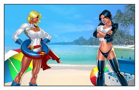 power girl bikini battle 1 superhero catfights female wrestling and combat superheroes