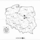 Mapa Polski Kolorowanki Druku Babeczki Kolorowanie sketch template