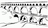 Coloring Aqueduct Rome Pages Ancient Para Colorear Drawings Roma Antigua Seleccionar Tablero sketch template