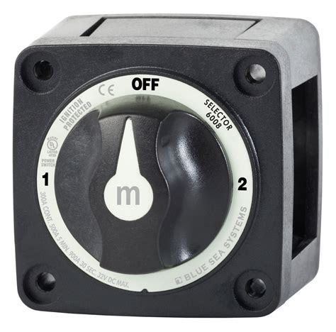 series selector  position battery switch black blue sea systems