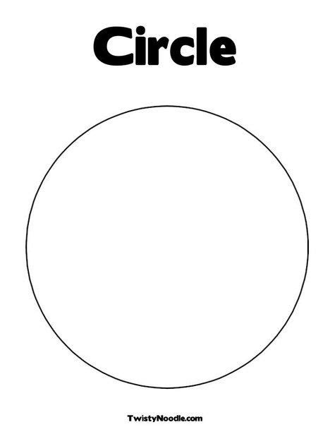 circle coloring page shapes preschool shape coloring pages