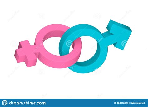 Gender Symbol To Indicate Male And Female Sex Icon Stock Illustration