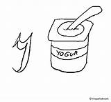 Yoghurt Coloring Coloringcrew Gif sketch template