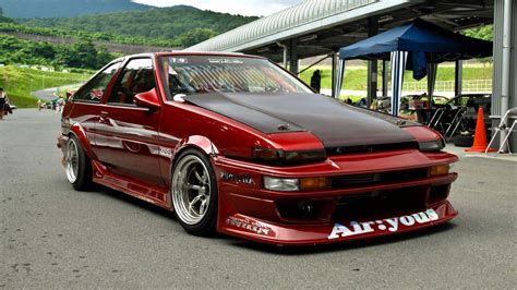 red toyota corolla ae tuning jdm car hd jdm wallpapers hd wallpapers id