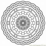 Mandala Printable Coloring Online Pages Color Mandalas Shapes Circle Unique Adults Education sketch template