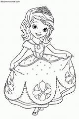 Coloring Sofia Pages Princess Disney First Girls Colorear Dibujos Princesa Sin La Sofía Choose Board Kids Printable Super sketch template