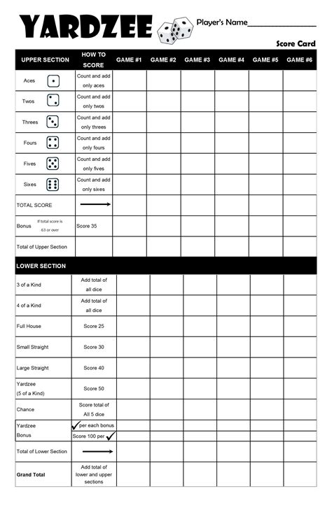 yahtzee score sheets printable activity shelter   yahtzee score