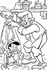 Pinocho Pinocchio Dibujos Disegni Gepeto Cuento Andar Nemo Cuentos Veva Avventure Nascita sketch template
