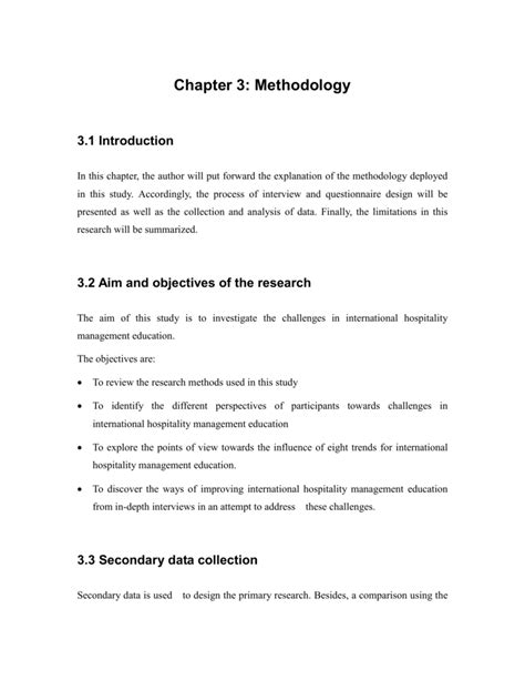 chapter  methodology