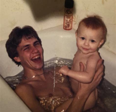 father and son recreate bath picture and no one can handle it metro news