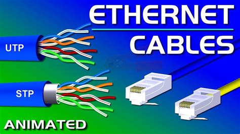 ethernet cables utp vs stp straight vs crossover cat 5 5e 6 7 8