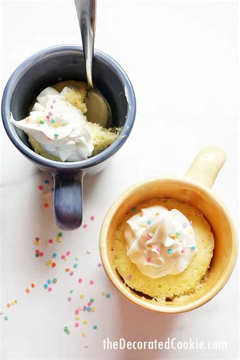 microwave vanilla mug cake recipe easy dessert