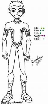 Boy Beast Teen Coloring Titan Pages Comic sketch template
