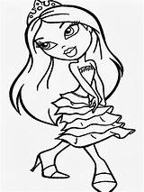 Bratz Coloring Pages Printable Colouring Kids Print Babies Clipart Book Books Library Popular sketch template