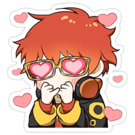 Mystic Messenger 707 Emoticon Stickers By Justthatlass